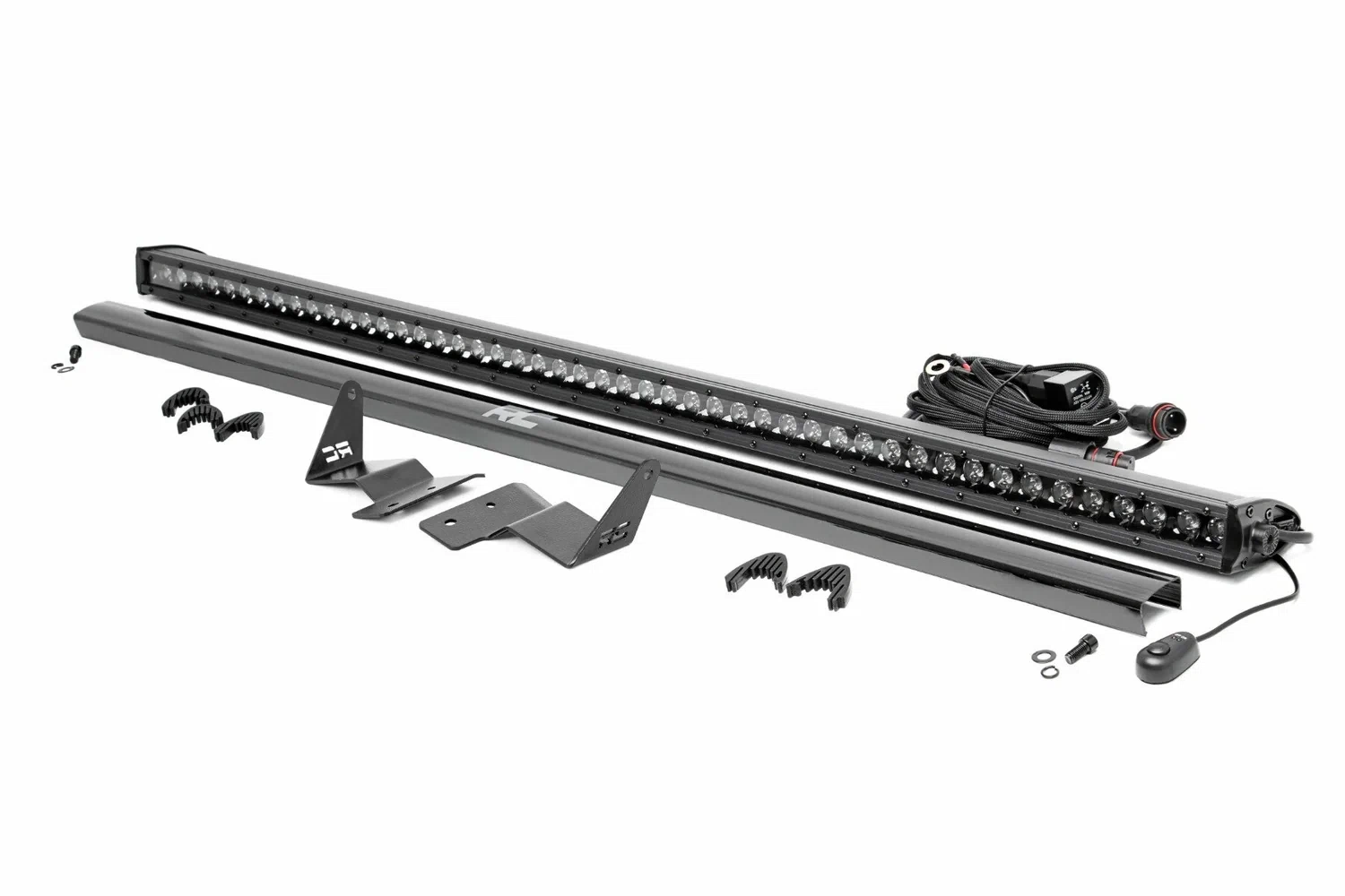 Fits Ford Bronco(21-24) LED Light Upper Windshield 50_ Black Single Row 71043
